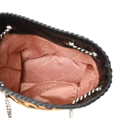 Stella McCartney Jacquard Leopard Print Small Falabella Bucket Bag Leopard 5 of 9