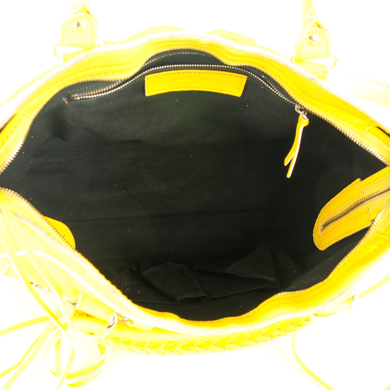 Balenciaga Supple Grained Calfskin Classic Silver Hardware Highlight City Jaune Soleil 6 of 8
