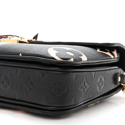 Louis Vuitton Empreinte Monogram Giant Crafty Pochette Metis Black Creme 10 of 11