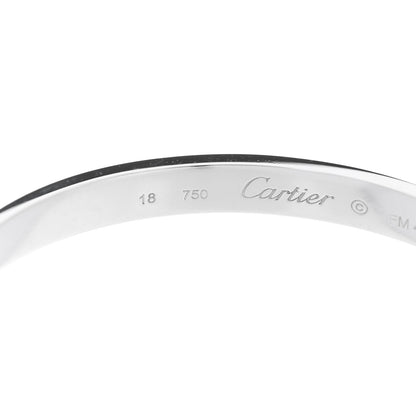 Cartier 18K White Gold LOVE Bracelet 18 4 of 9