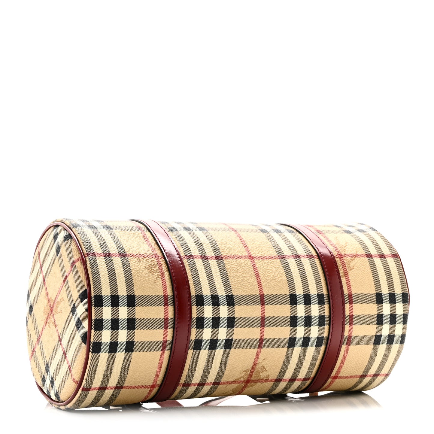 Haymarket Check Barrel Bag Red