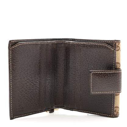 Gucci Monogram Compact Jolicoeur Wallet Dark Brown 6 of 9
