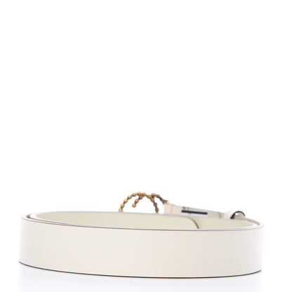 Gucci Margaux Calfskin Studded Interlocking G 30mm Belt 95 38 Mystic White 3 of 6