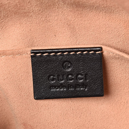 Gucci Calfskin Matelasse Animal Studs GG Marmont Belt Bag 100 40 Black 7 of 11