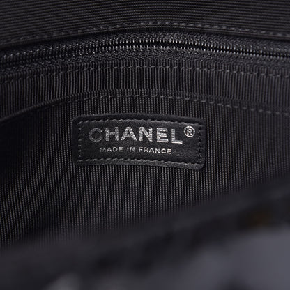 Chanel Tweed Patchwork Jumbo Single Flap Black 6 of 9