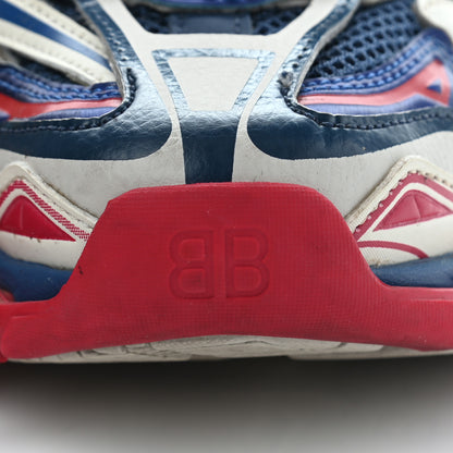 Balenciaga Rubber Mesh Bi-Color Womens Track.2 Open Sneakers 35 Beige Blue Red 17 of 17
