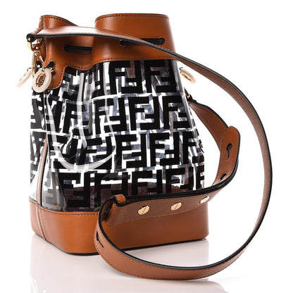 Fendi TPU FF Vitello Aura F is Fendi Grande Mon Tresor Bucket Bag Black Cuoio 3 of 12