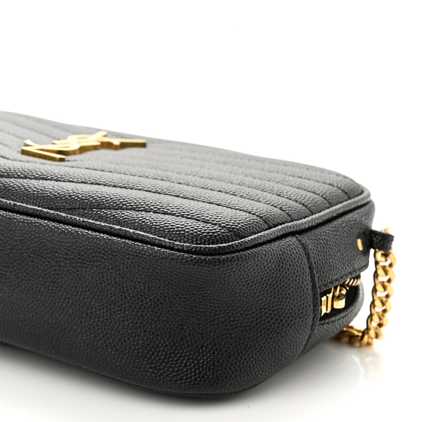Grain De Poudre Matelasse Monogram Mini Lou Camera Bag Black