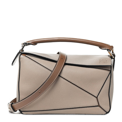 Loewe Grained Calfskin Small Puzzle Bag Sand Mink 1 of 3