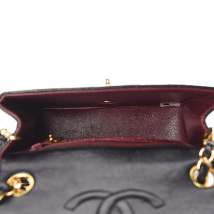 Chanel Lambskin Quilted Mini Square Flap Bag Black 5 of 11