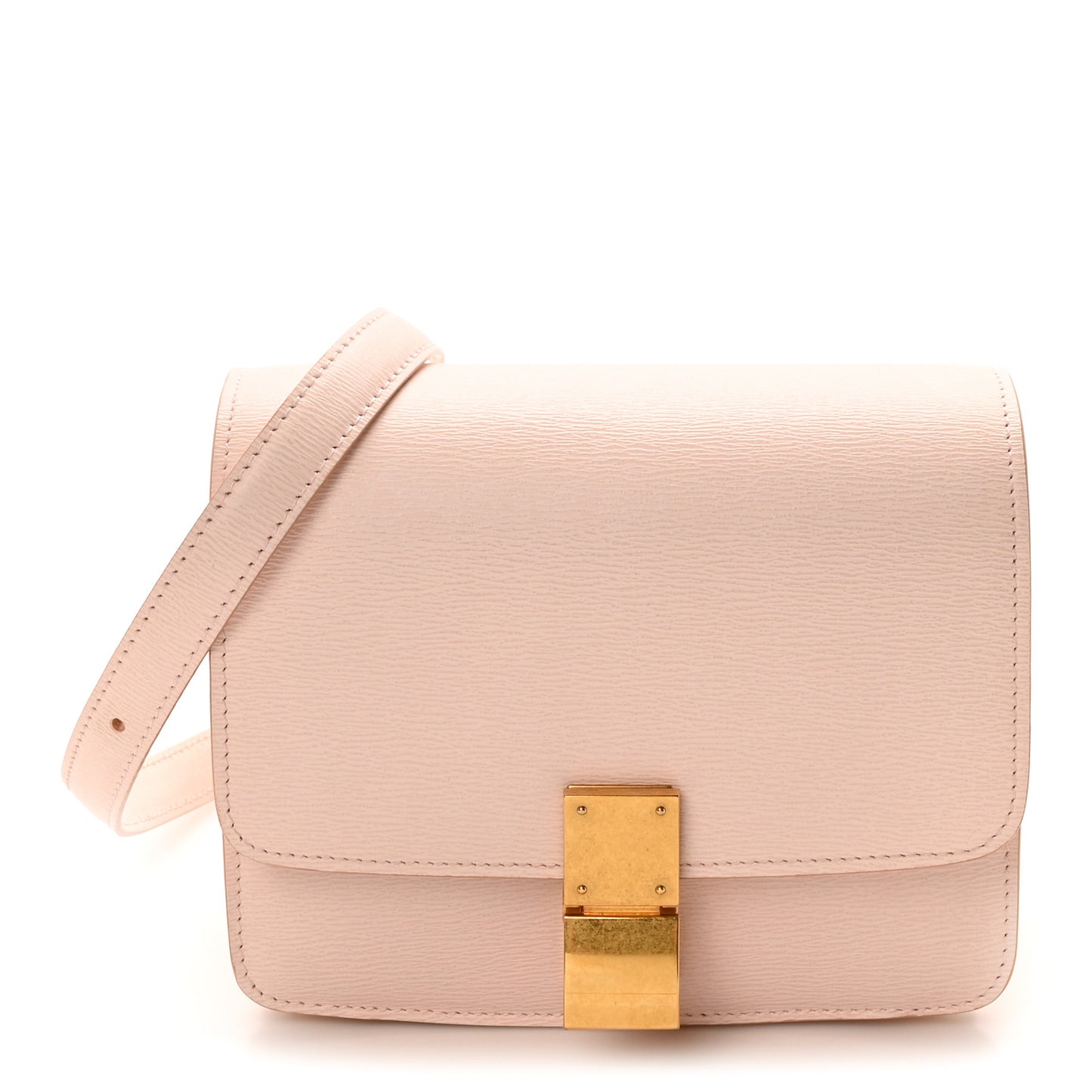 Liege Calfskin Small Classic Box Flap Bag Blush