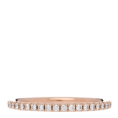 Tiffany 18K Rose Gold Diamond Metro Band Ring 51 5.75 3 of 4