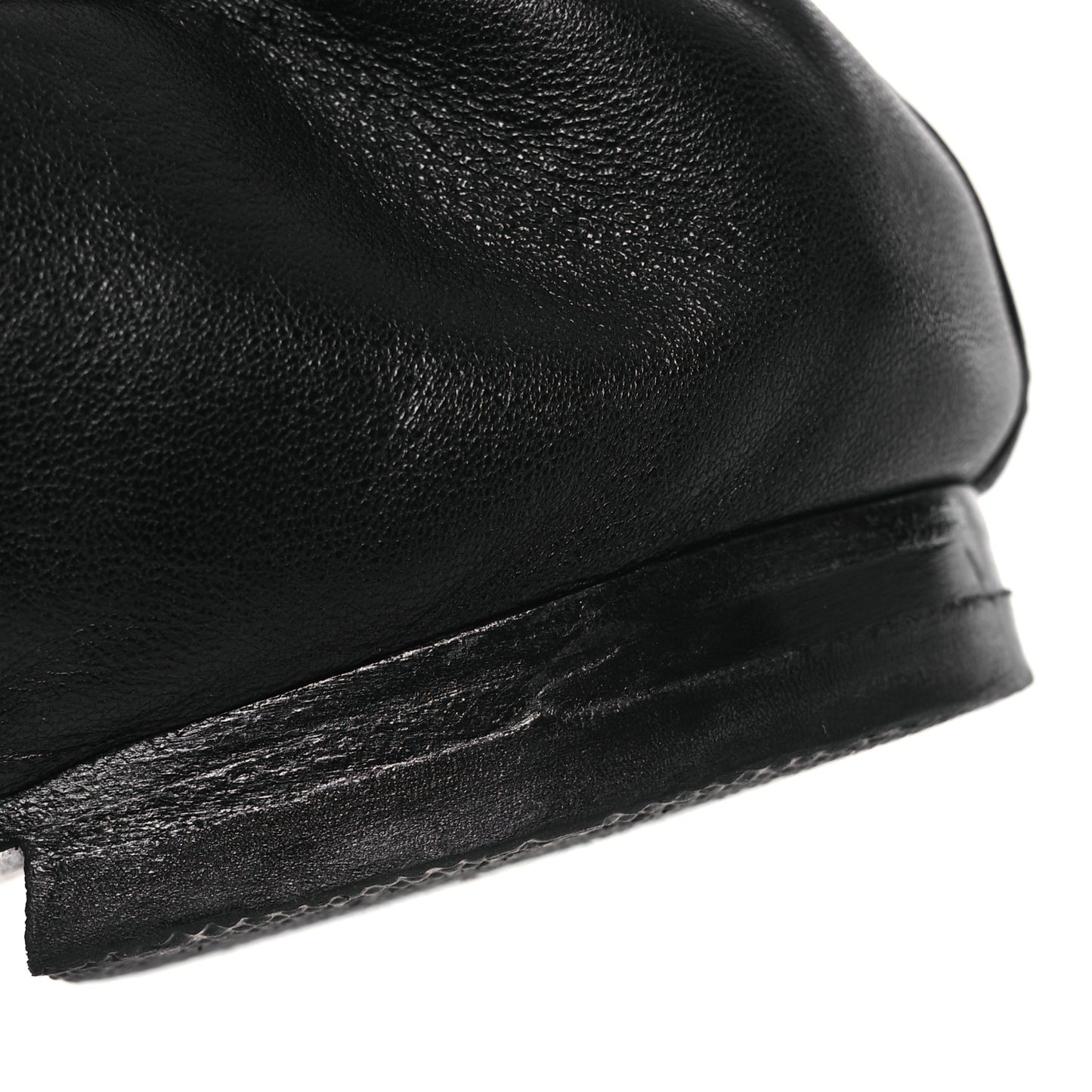 Lambskin Quilted Elastic CC Loafers 37.5 Black