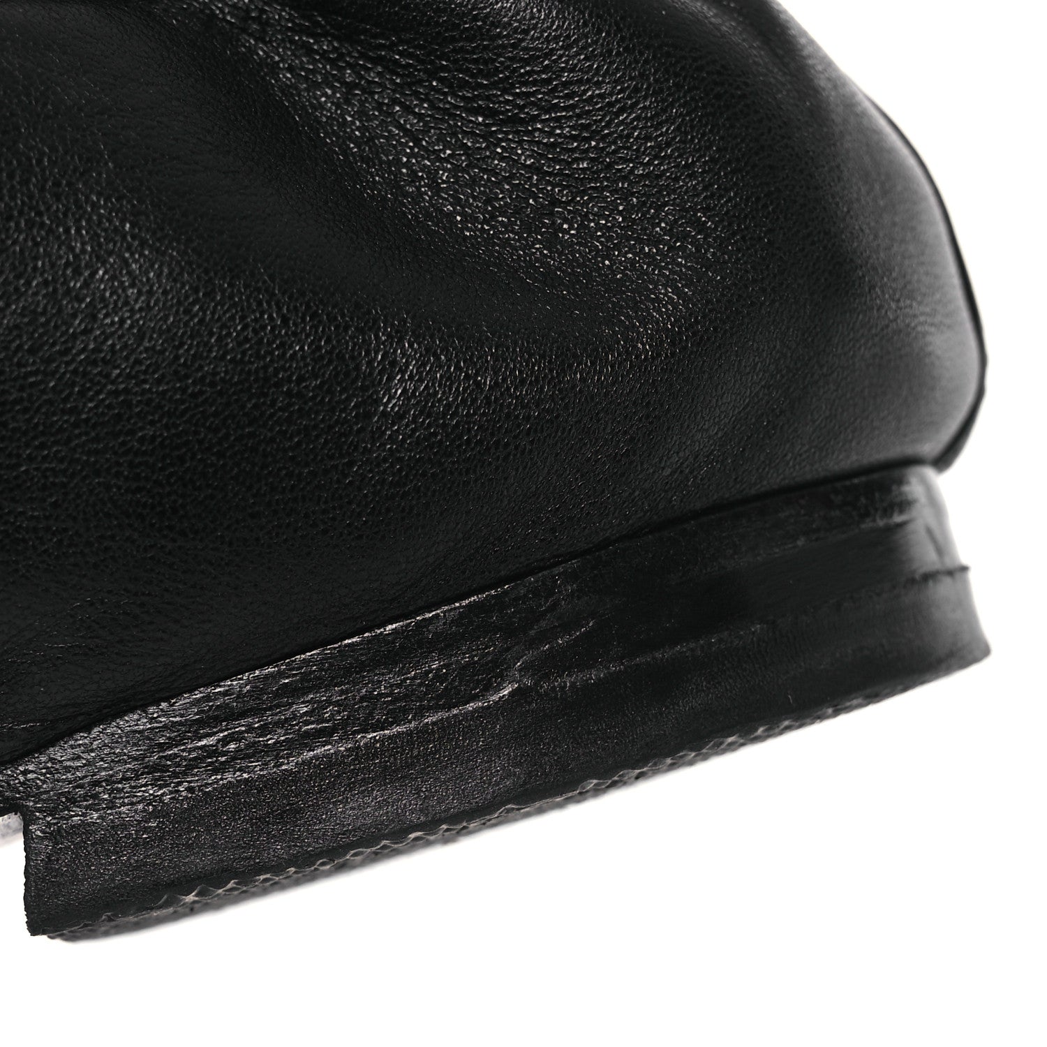 Chanel Lambskin Quilted Elastic CC Loafers 37.5 Black 12 of 13