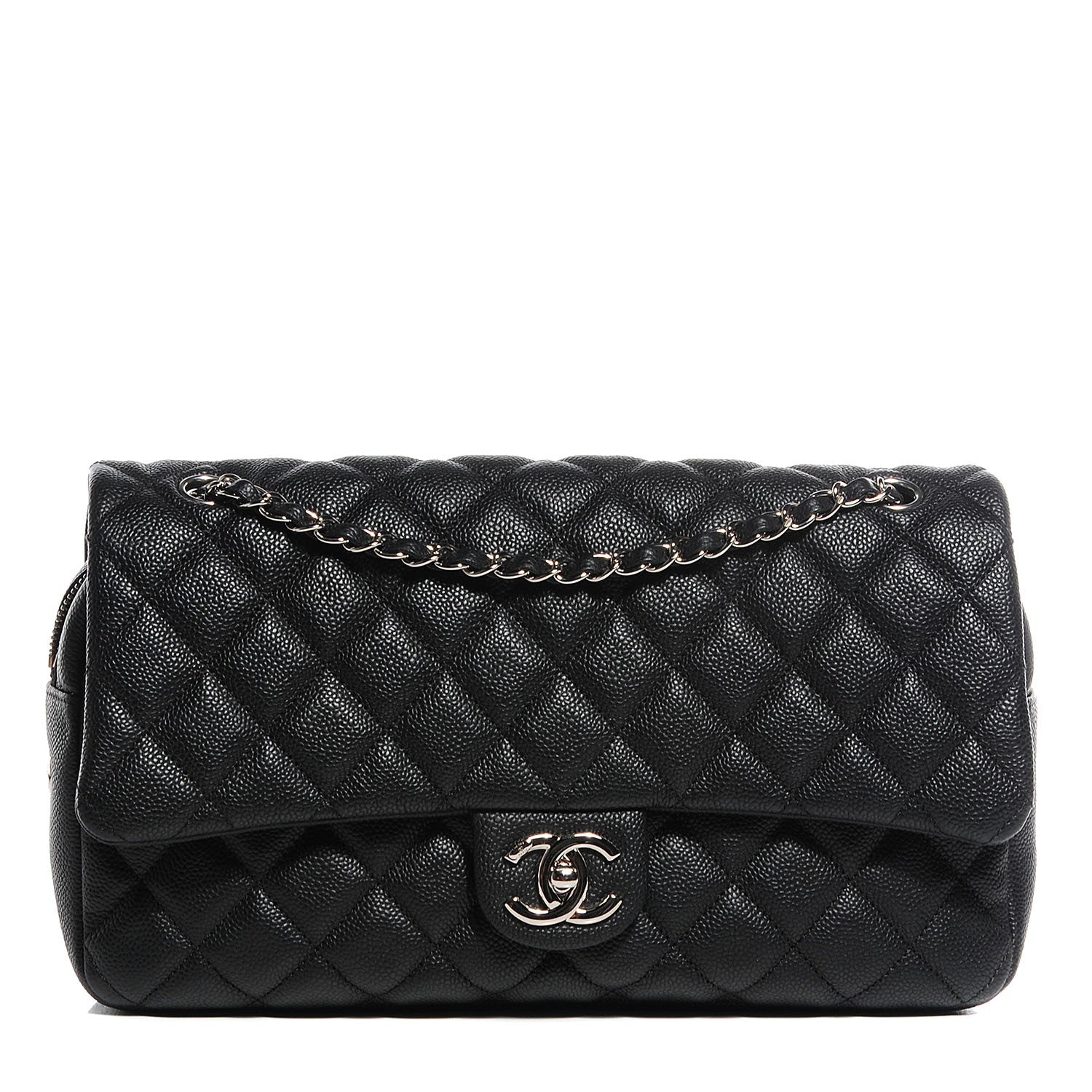 Chanel Caviar Quilted Jumbo Easy Flap Black 1 of 9