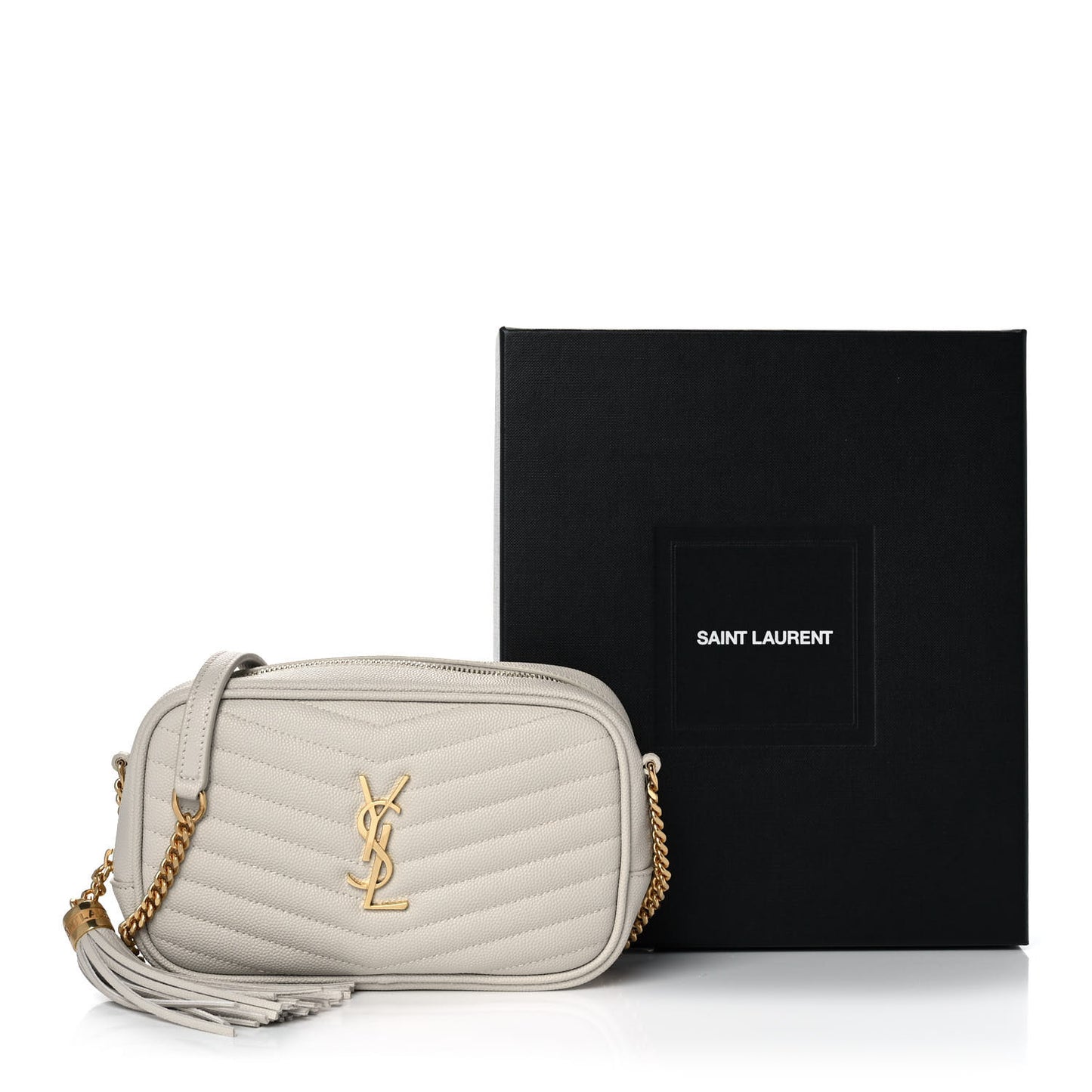 Grain De Poudre Matelasse Monogram Mini Lou Camera Bag Crema Soft