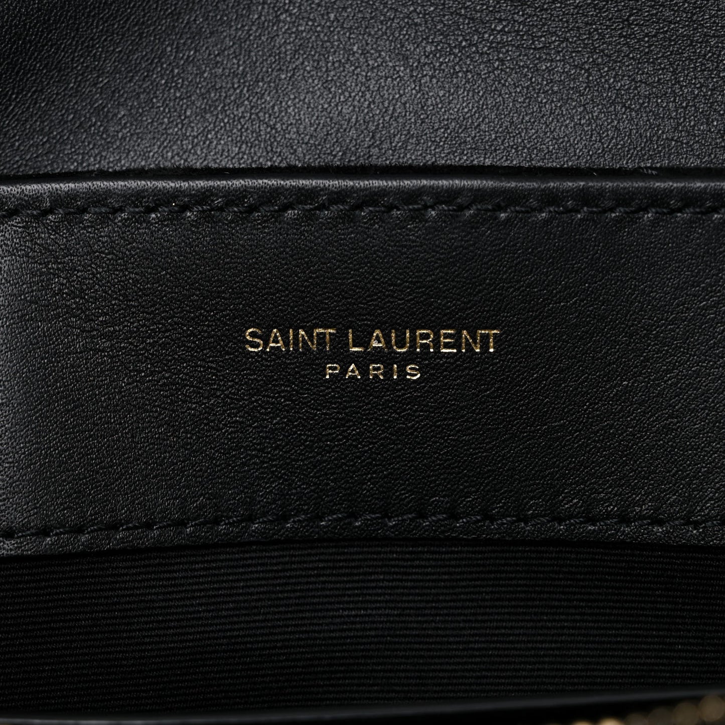 Suede Calfskin Y Quilted Monogram Small Loulou Chain Satchel Black