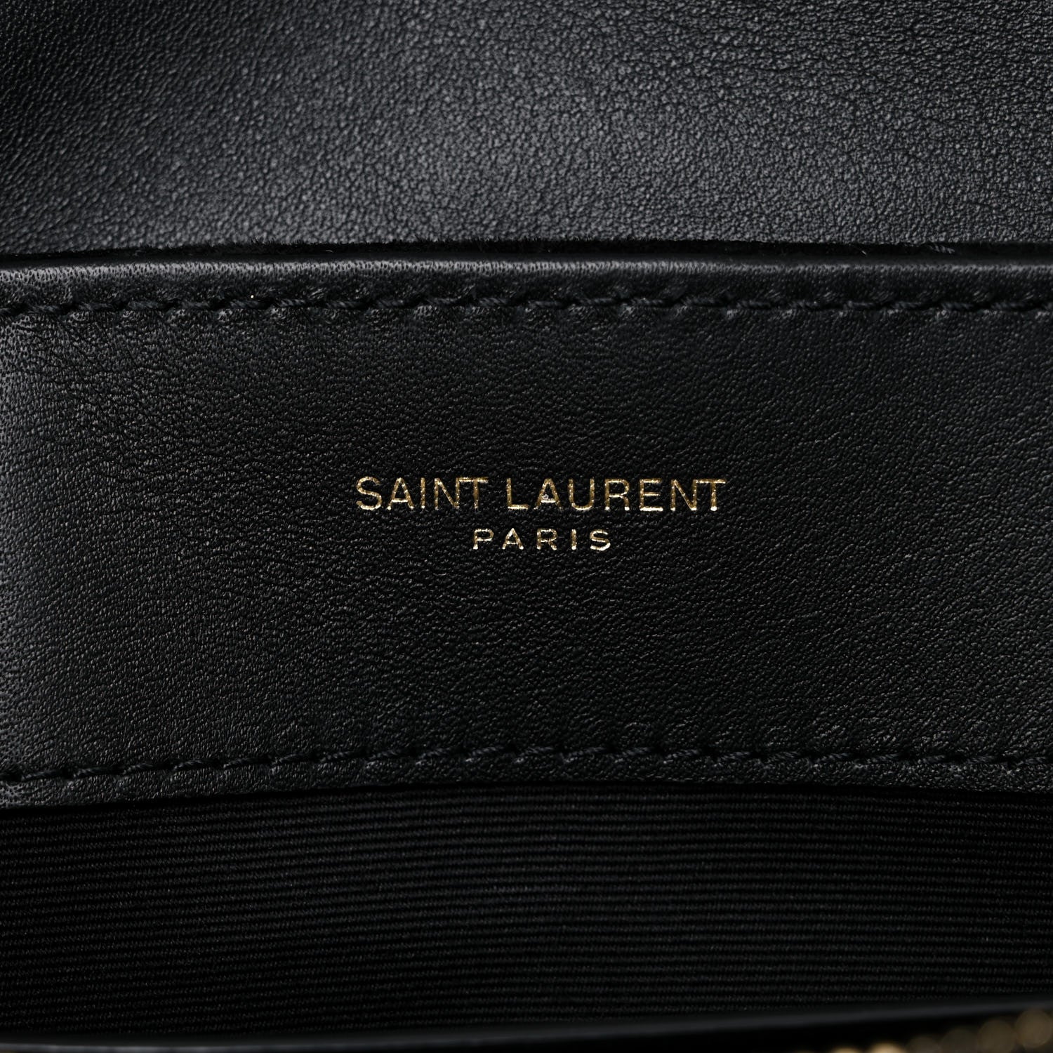 Saint Laurent Suede Calfskin Y Quilted Monogram Small Loulou Chain Satchel Black 6 of 14