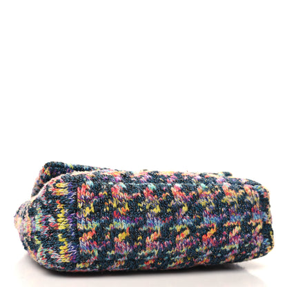 Chanel Tweed Quilted Medium Chanel 19 Flap Dark Multicolor 4 of 10