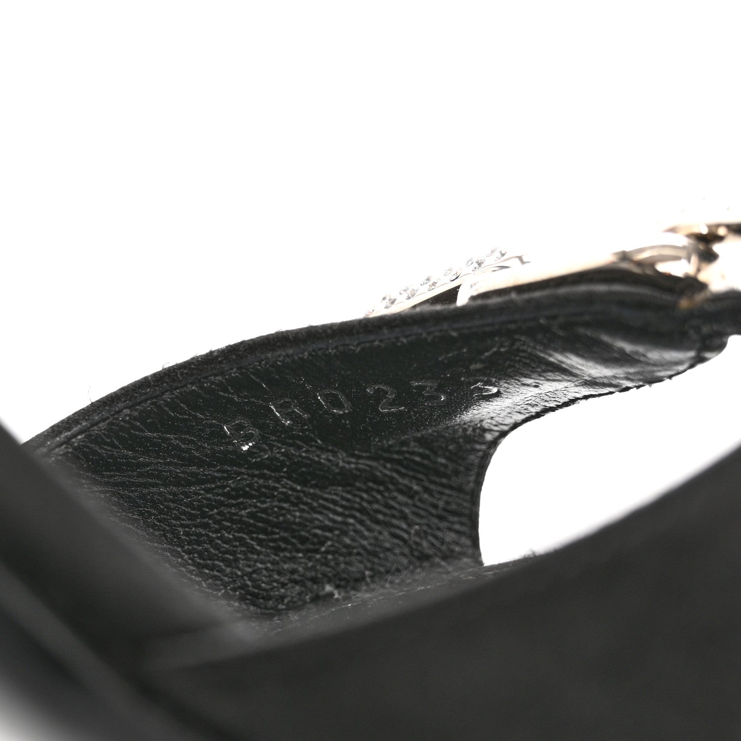 Louis Vuitton Satin Crystal Diva Sandal 38 Black 9 of 9