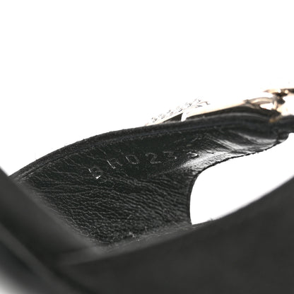 Louis Vuitton Satin Crystal Diva Sandal 38 Black 9 of 9
