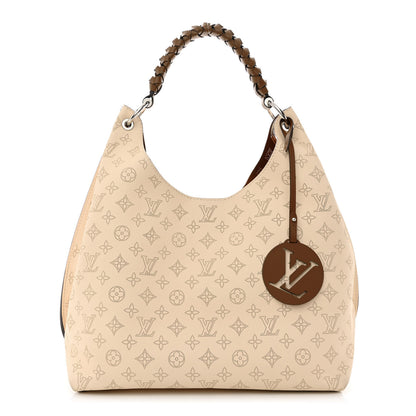 Louis Vuitton Mahina Carmel Hobo Creme 1 of 10
