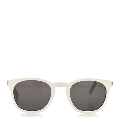 Saint Laurent Acetate Sunglasses SL 28 White Black 2 of 8