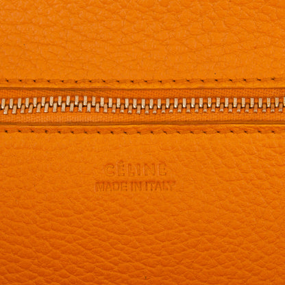 Celine Crisped Calfskin Small Tie Knot Tote Saffron 6 of 8