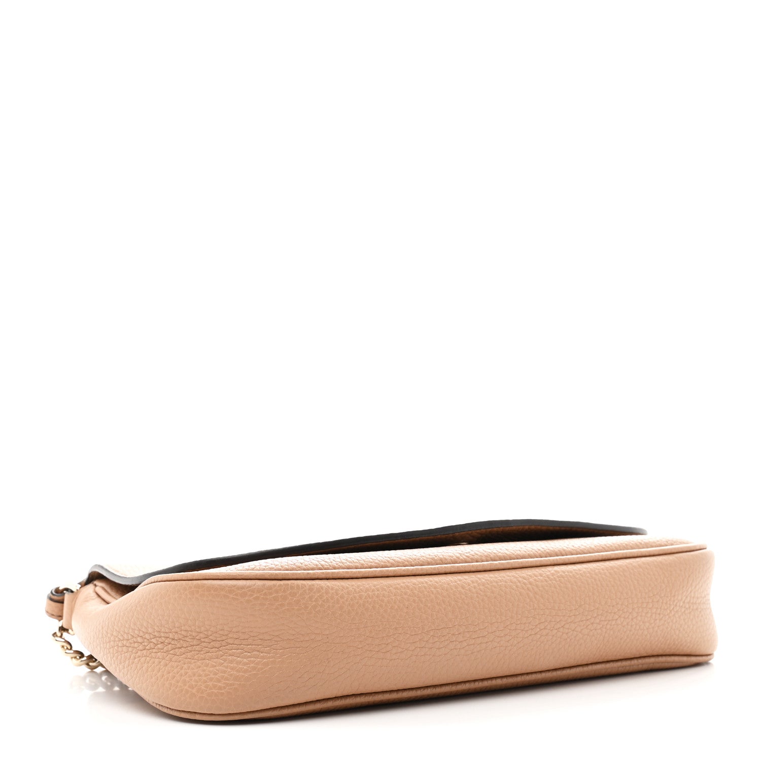 Gucci Pebbled Calfskin Medium Soho Flap Crossbody Camelia 4 of 10