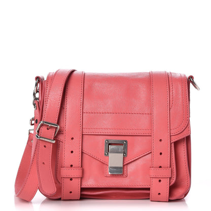 Proenza Schouler Lambskin PS1 Pouch Messenger Hibiscus 1 of 8