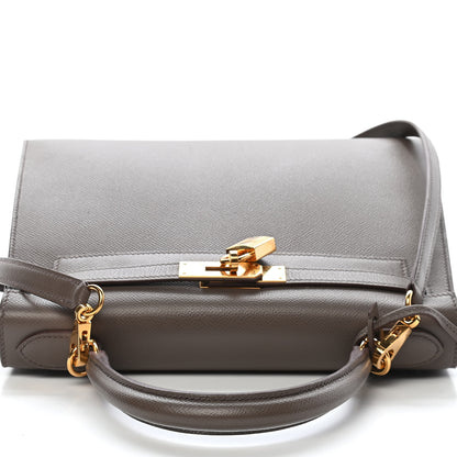 Hermes Epsom Kelly Sellier 28 Etain 8 of 39