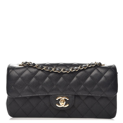 Chanel Caviar Quilted East West Flap Black 1 of 10
