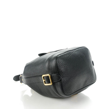 Prada Vitello Daino Drawstring Bucket Nero Black 4 of 7