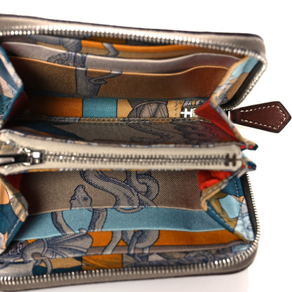 Hermes Epsom Silk'in Compact Wallet Etoupe 5 of 10