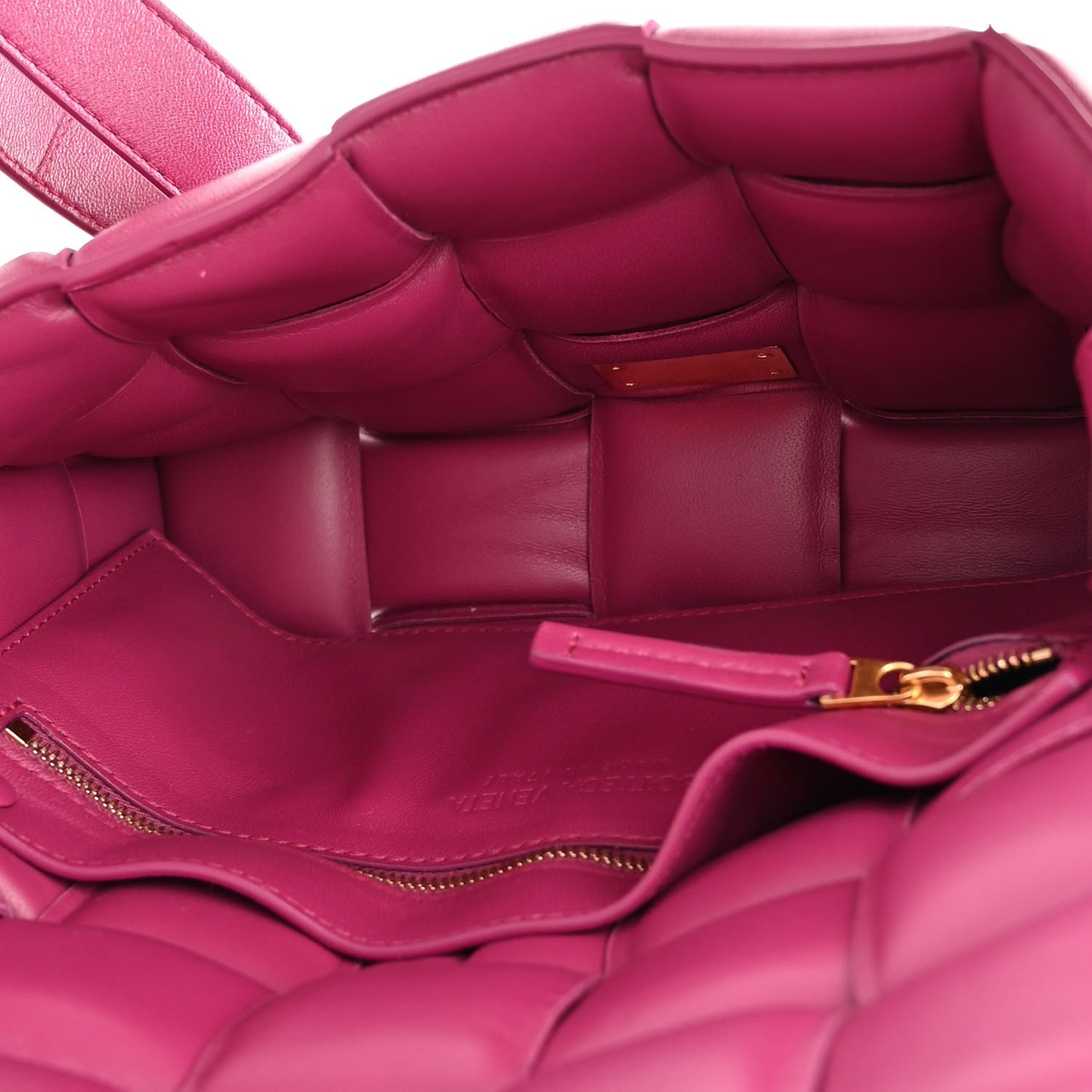 Nappa Maxi Intreccio Padded Cassette Crossbody Bag Cinnabar