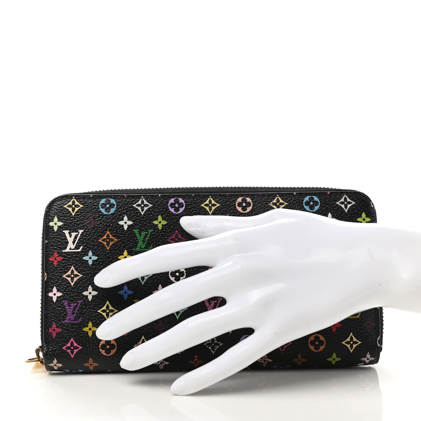 Monogram Multicolor Zippy Wallet Black Violet