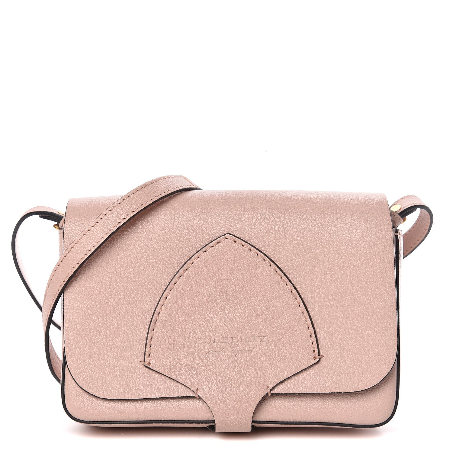 Burberry Goatskin Hampshire Crossbody Pale Ash Rose 1 of 13