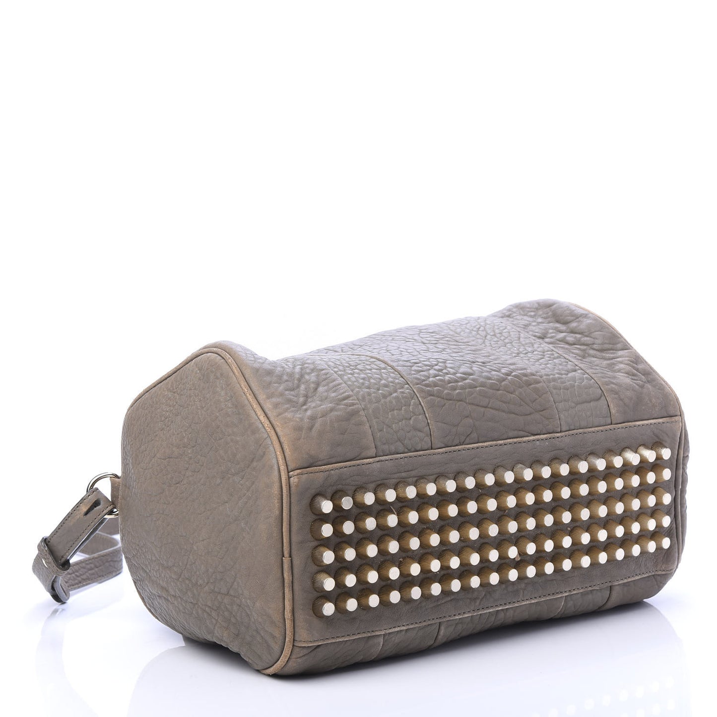 Pebbled Lambskin Rocco Taupe Gold Hardware