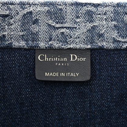 Christian Dior Oblique Denim Medium Book Tote Blue 6 of 12