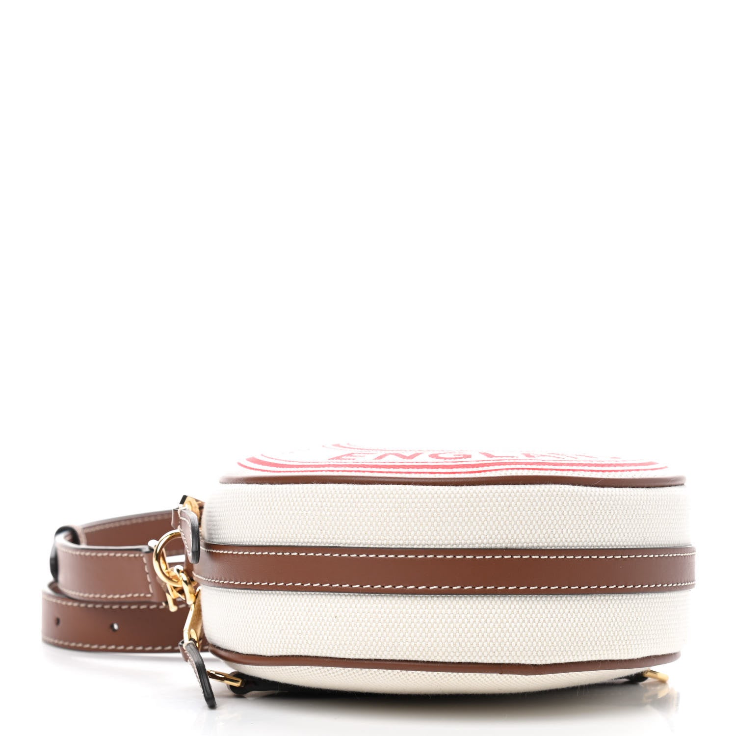 Burberry Canvas Calfskin Louise Bag Natural 4 of 9