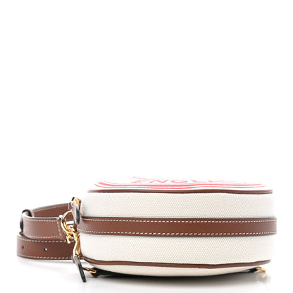Burberry Canvas Calfskin Louise Bag Natural 4 of 9