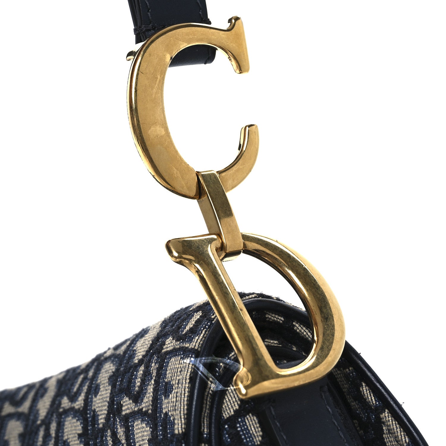 Christian Dior Oblique Saddle Bag Blue 11 of 11