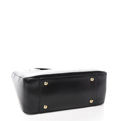 Fendi Vitello Glacier Small FF Tote Black 3 of 9