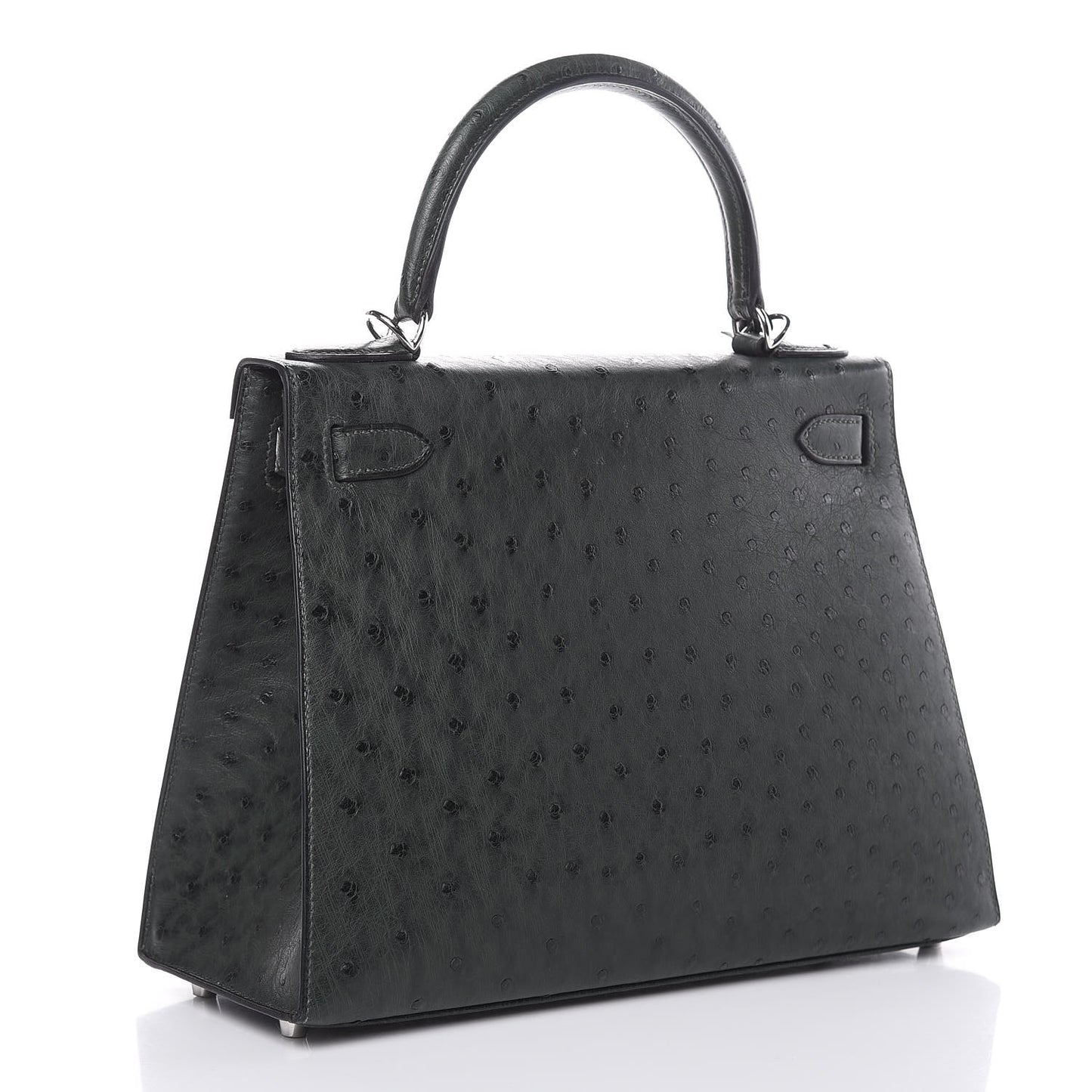 Ostrich Kelly Sellier 28 Vert Titien