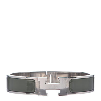 Hermes Enamel Narrow Clic Clac H Bracelet PM Loden 1 of 3