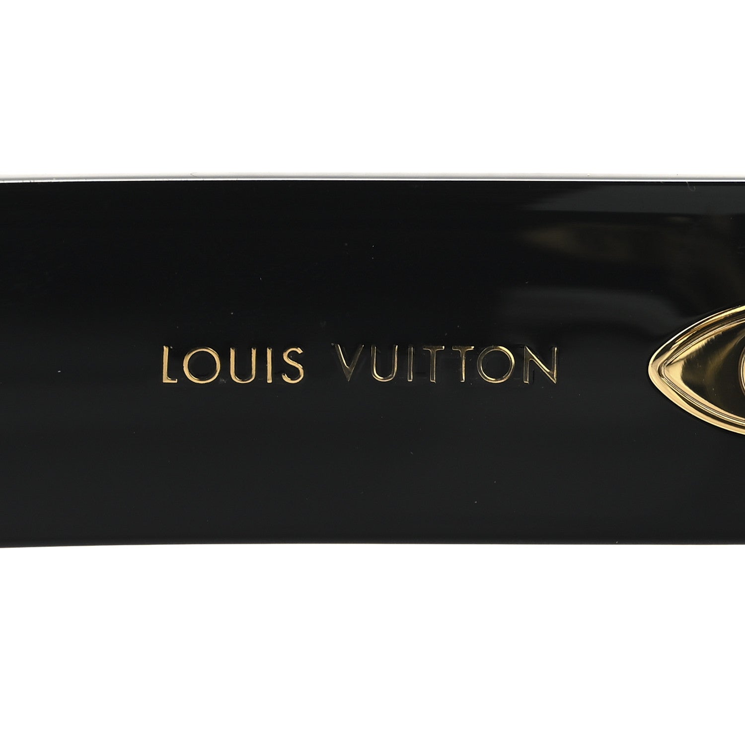 Louis Vuitton Acetate LV Empreinte Round Sunglasses Z1607E Black 5 of 9