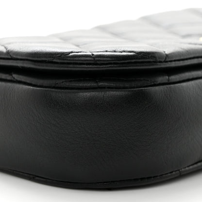 Chanel Calfskin Quilted Coco Mail Clutch With Chain Black 9 of 12