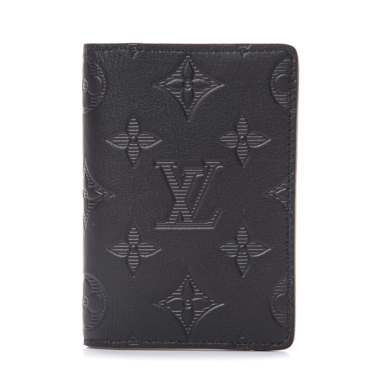 Louis Vuitton Calfskin Monogram Shadow Pocket Organizer Black 1 of 6