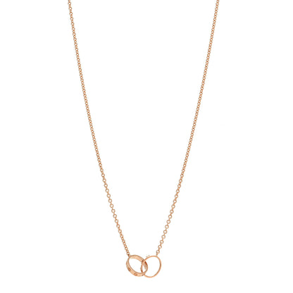 Cartier 18K Pink Gold Interlocking LOVE Necklace 2 of 8