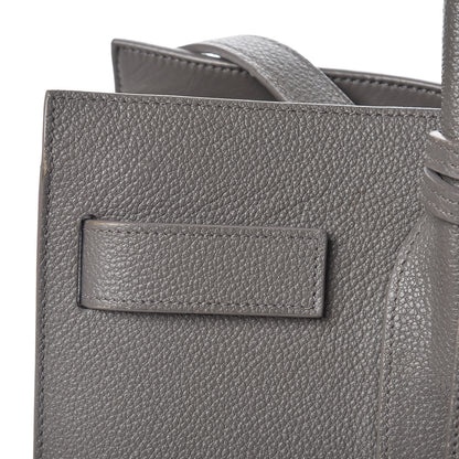 Saint Laurent Grained Calfskin Small Sac De Jour Fog 28 of 32
